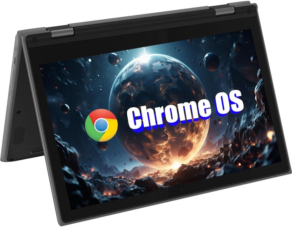 Computador Lenovo Chromebook 300e 2 em 1 com ecrã tátil portátil, 11,6"