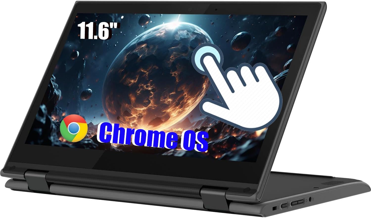 Computador Lenovo Chromebook 300e 2 em 1 com ecrã tátil portátil, 11,6"