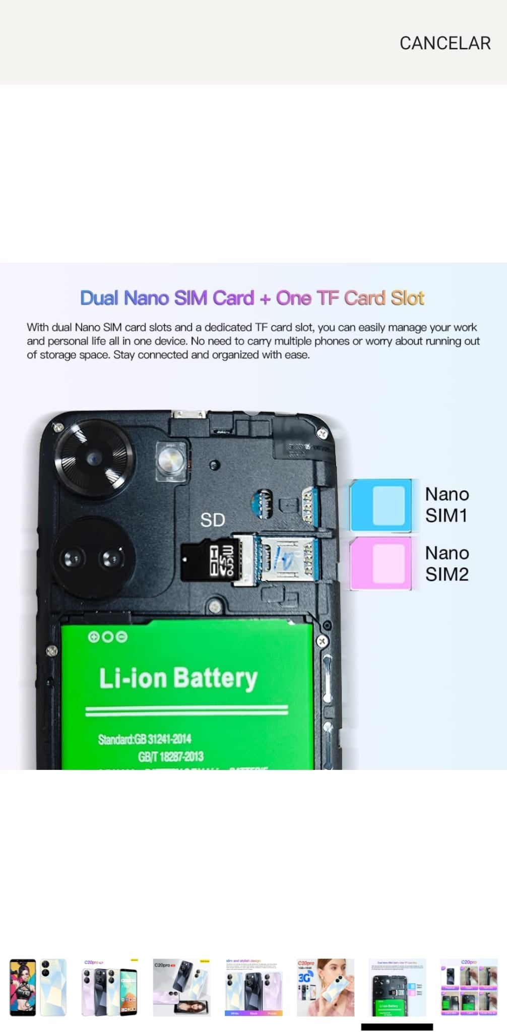 Telemóvel C20 Pro