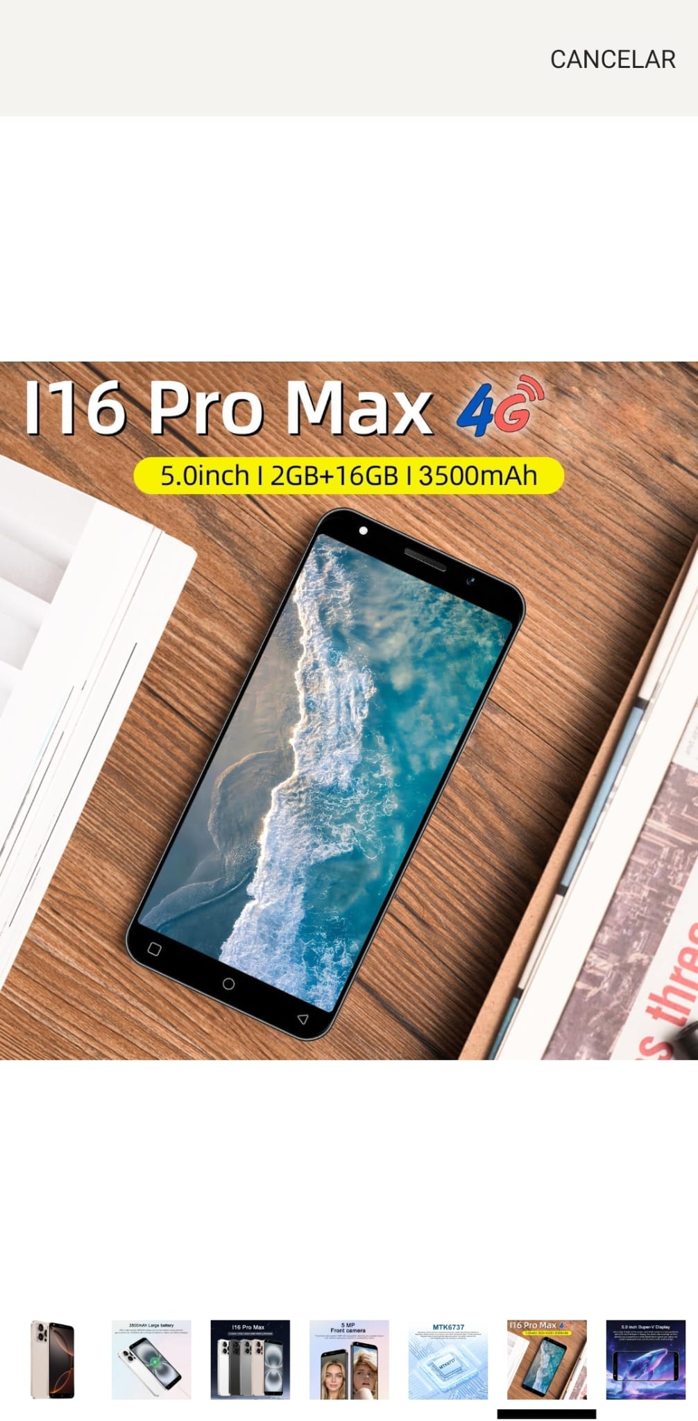 Telemóvel I16 Pro Max